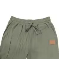 Pantalones rectos con cordones de algodón y lino para hombre, de estilo playero, finos y con cordón, para el tiempo libre, para las cuatro estaciones. - details 31