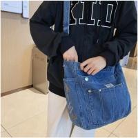 Bolso de Denim Vintage Bolso de Hippie Callejero Retro con Múltiples Bolsillos para Mujeres - details 3