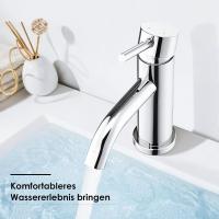 Grifo de Baño de Acero Inoxidable Cromado - details 0