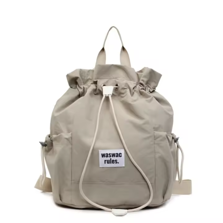 Mochila de almacenamiento para raquetas deportivas de gran capacidad, bolso de hombro ligero de Color sólido para Fitness, bolso de mano para tenis, bolsa de Fitness con cordón - 1
