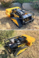 Cortacésped con control remoto aprobado por la EPA CE Cortacésped con control remoto Cosecha y deshierbe agrícola Cortacésped todo terreno sobre orugas pequeño Robot de corte para silvicultura - details 7