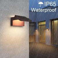 Lámpara LED de Pared de 24W para Exterior Interior IP65, Luz de Pared Ajustable, Moderno Apliques de Pared Aluminio para Entrada Jardines Pasillo Sala, Blanco Cálido 2700K-3000K, Bronce - details 3