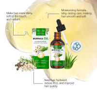El aceite esencial de semilla de Moringa HOEGOA hidrata, ilumina, reduce el encrespamiento, suaviza y oculta el cabello. - details 6