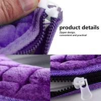 Cubierta de asiento de inodoro de felpa, modelo Universal impermeable, anillo de inodoro lavable con cremallera, alfombrilla de baño, nuevo, Invierno - details 8