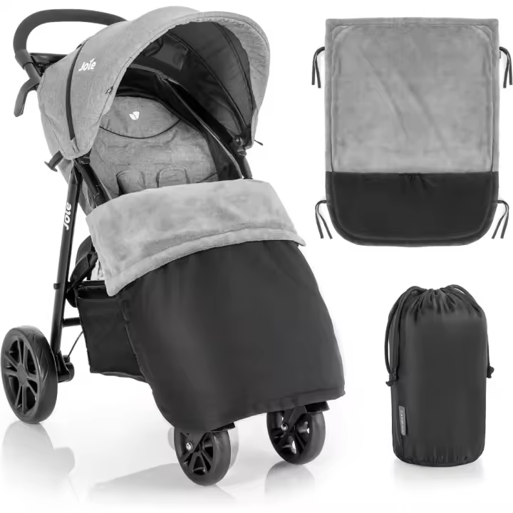 Manta Saco Silla Paseo Universal Invierno, Manta Carrito bebé, Manta Saco Niño, Exterior Impermeable e Interior de Forro Polar - 1