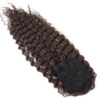 Cola de caballo rizada con cordón, estilo cornrow, con clip, efecto ombré, onda profunda, extensión de cola de caballo larga, postizo de cola de caballo - details 6
