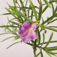 Ramas artificiales de gloria de la mañana de 100cm, elegantes y hermosas flores de Oleander de simulación, flor falsa hecha a mano de tacto Real - details 6