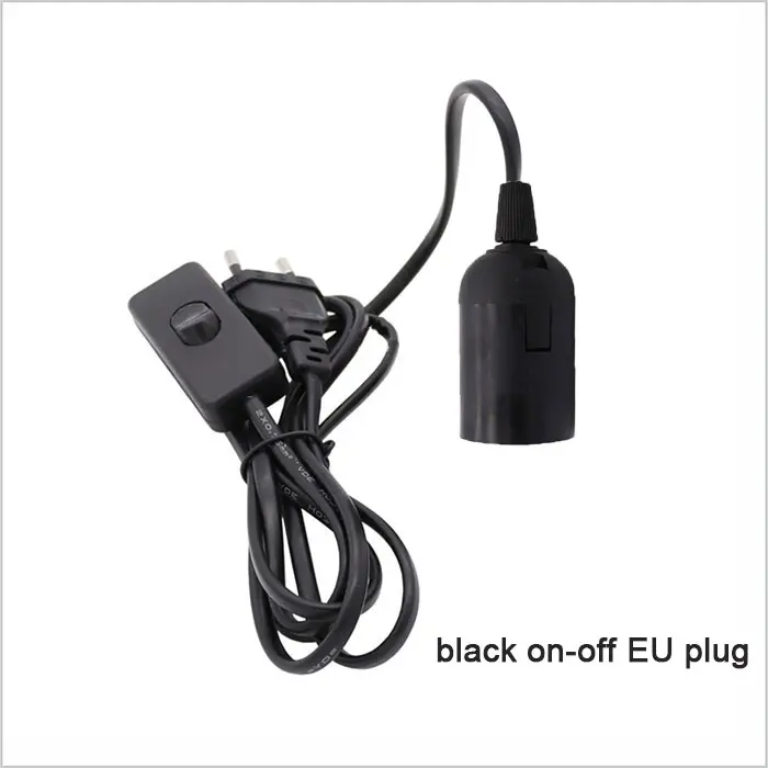 Luz LED colgante de espectro completo para cultivo de plantas de interior, lámpara colgante ajustable E27, color blanco y negro, 6W, 15W, 20W, 26W - 1