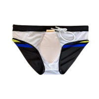 Jessborn pantalones de natación para hombre, bañador sexy a rayas, traje de baño profesional para entrenamiento en la playa, primavera caliente - details 13