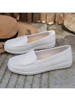 Zapatos de enfermera blancos con tacón de cuña para mujer, suela suave, informales, cómodos, planos, antideslizantes, para verano - details 4