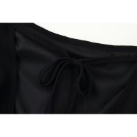 Vestido elegante con volantes y espalda descubierta para mujer, cuello oblicuo, sin mangas, con cordones, dobladillo irregular, largo hasta el suelo, vestidos para mujer de primavera - details 19