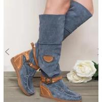 Botas por encima de la rodilla para mujer, zapatos de Botas Largas a la moda de otoño e invierno - details 1