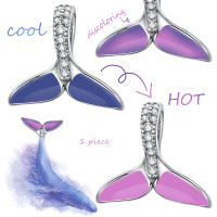 Abalorio colgante que cambia de Color para fabricación de joyas, Pulsera Original de Plata de Ley 925 - details 0