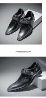 Zapatos formales de vestir de cuero genuino para hombre, color negro y marrón, a rayas, con borlas, novedad de 2021 - details 1