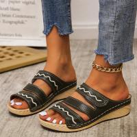 zapatos de zapatilla de tacón de cuña de verano para mujer - details 2