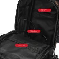 Bolso de pecho antirrobo para hombre, correa ajustable, puerto de carga USB, bolso bandolera con contraseña, impermeable, gran capacidad - details 10