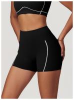 Pantalones cortos de Yoga ajustados, cintura alta y cadera levantada, usados externamente, pantalones cortos para correr y Fitness para mujeres - details 8