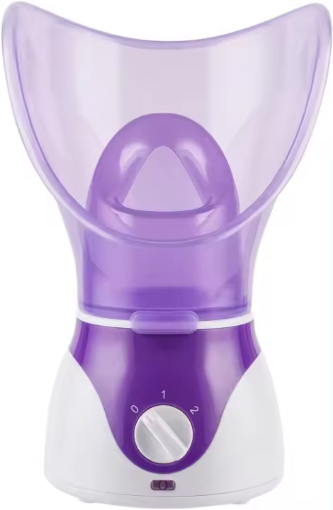 Vaporizador facial profesional para resfriados y gripe - Kit de spa casero con vaporizador facial nano portátil, inhalador de vapor eléctrico para aliviar los senos nasales, mini vaporizador facial humectante para poros - 1