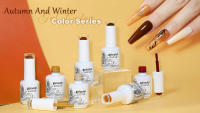 Kit de Punzas de Nuez Medianas y Largas Arte Clavo Clear Soak Off para Uñas Falsas Presión Completa Gel de Extensión de Uñas - details 0