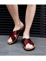 Zapatillas de hombre de nuevo estilo, moda exterior, zapatos de playa de gran tamaño, sandalias casuales de moda para hombre. - details 6