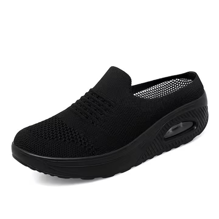 Atos para caminar transpirables para mujer, cordones sin zapatos, zapatos casuales cómodos con colchón de aire - 1