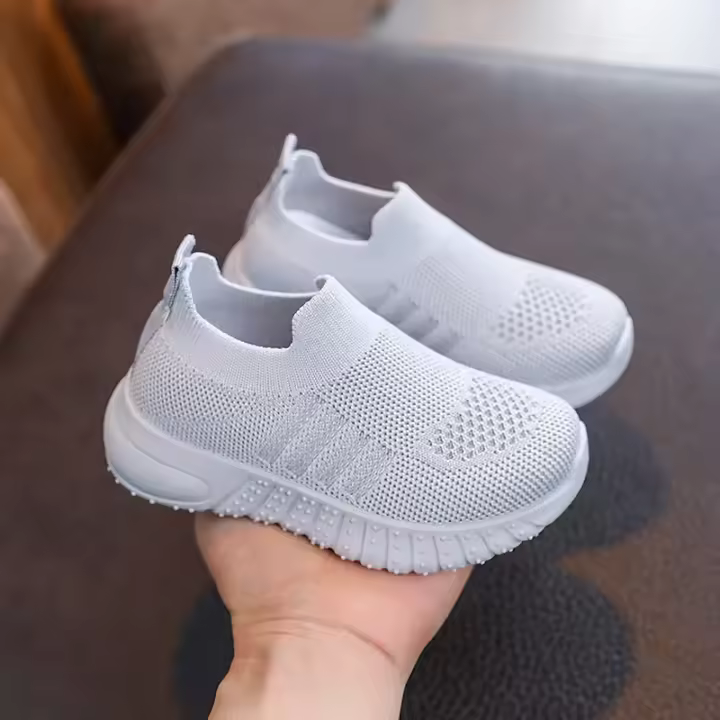 Pantuflas antideslizantes para niños de tejido transpirable con suela suave para pies pequeños - 1