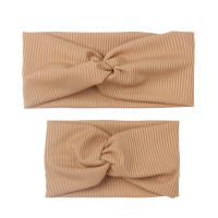 Headband Elástico De Color Sólido Para Niñas Pañalera De Algodón Unisex Accesorios De Moda Para Madres E Hijos Conjunto De Cabello Lindo Y Práctico - details 12