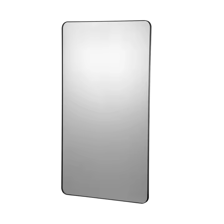 SucceBuy Espejo de maquillaje montado en la pared, 0,15" de grosor, espejo de 30" x 55". Con marco de aleación de aluminio y película a prueba de explosiones - 1