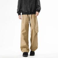 Pantalones Cargo para Hombres Ajuste Suelto, Ancho y Cinturón con Cordón - details 1