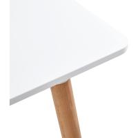 Madera de Diseño Escandinavo para 4 a 6 Personas Blanca 110 x 70 x74 cm (Sólo Mesa) - details 4