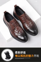 Primera capa de piel de oveja de los hombres de negocios casual zapatos de cuero formal zapatos de los hombres. - details 4