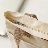 Bolso de mano de hilo de coser para mujer, bolsa de compras de lona que combina con todo, gran capacidad, a la moda - details 5
