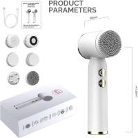 Cepillo de limpieza sónico impermeable, limpieza de poros faciales y exfoliante, limpieza eléctrica de silicona portátil 6 en 1 - details 13