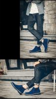 Zapatos de piel de estilo británico de otoño e invierno, botas casuales sin cordones, talla grande 46, botas para hombre - details 7