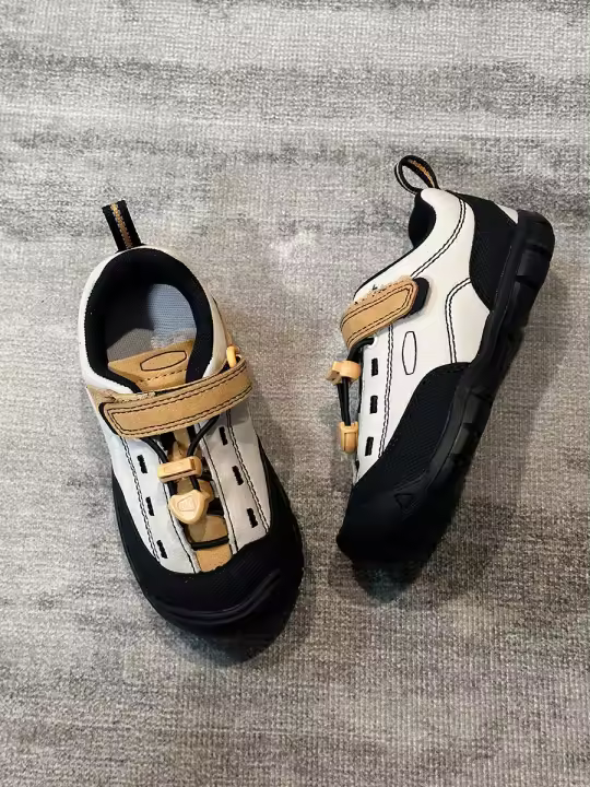 Nueva primavera al aire libre montañismo zapatos de senderismo anti-terciopelo de cuero de vaca casual zapatos deportivos niños y niñas niños medianos y viejos - 1
