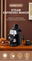 Máquina de café expreso doméstica multifuncional profesional 2 en 1, cafetera semiautomática con espuma de leche - details 0
