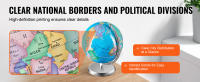 SucceBuy Globo terráqueo para niños, globo geográfico, para aprendizaje de niños, decoración de geografía en el aula y el hogar - details 1
