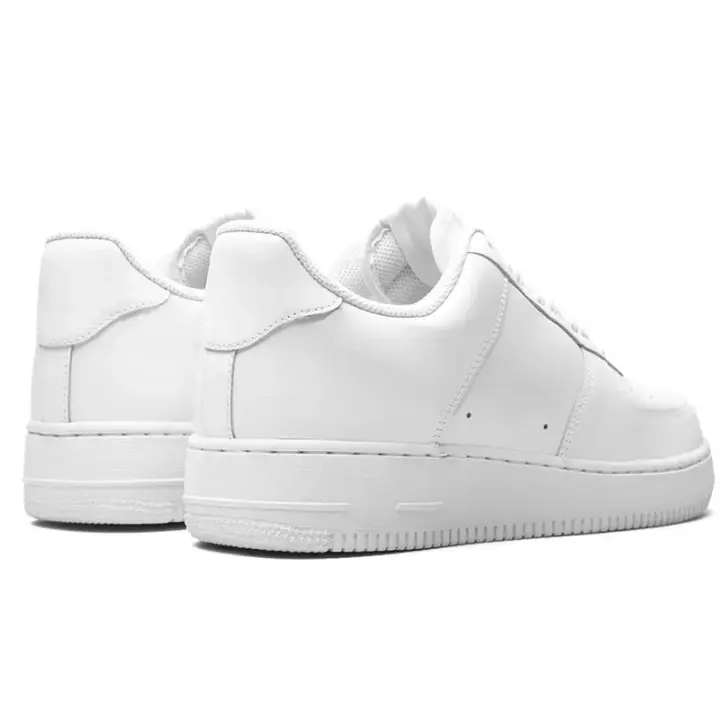 Zapatillas de Correr AF1 Blancas Zapatos Casuales para Hombres y Mujeres Forro de Textil - 1
