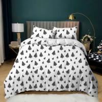 Juego de Cubierta de Edredón de Lujo en Tamaño King Queen Full Twin Ligero Negro y Blanco Estilo Bohemio para Niñas y Niños - details 2