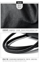 Bolso cruzado informal y versátil para mujer, bolso de mano plisado de un solo hombro, grande - details 23