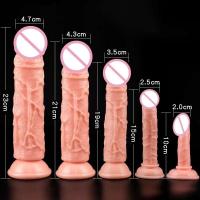Consolador realista Leten, juguetes con sensación de piel para mujeres grandes con ventosa, masturbador femenino, producto sexual Anal - details 0