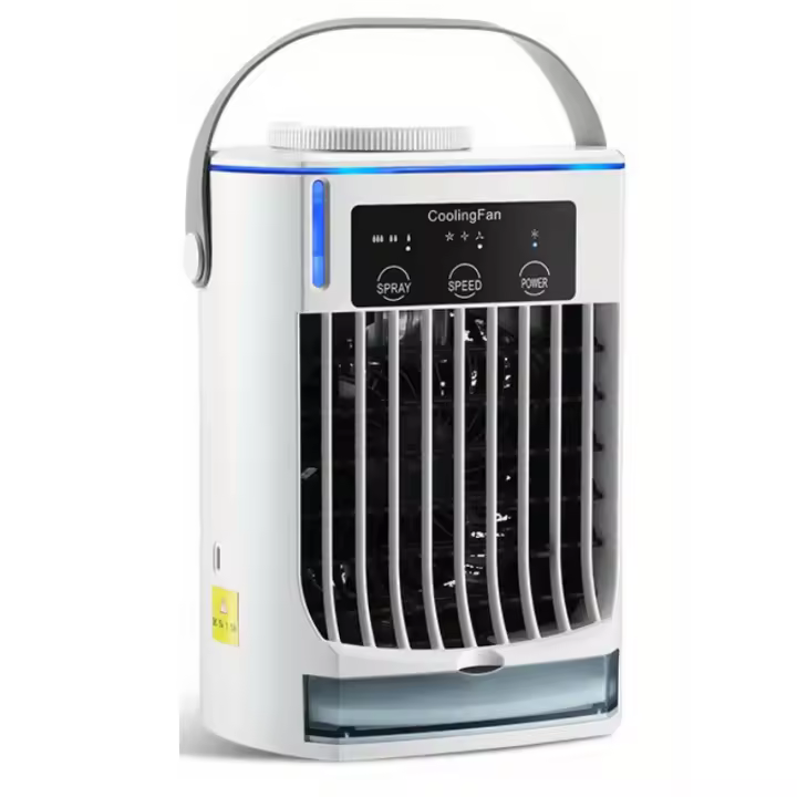 Aire Acondicionado portátil 4 en 1, ventilador con humidificador y filtro para dormitorio, oficina y exteriores - 1