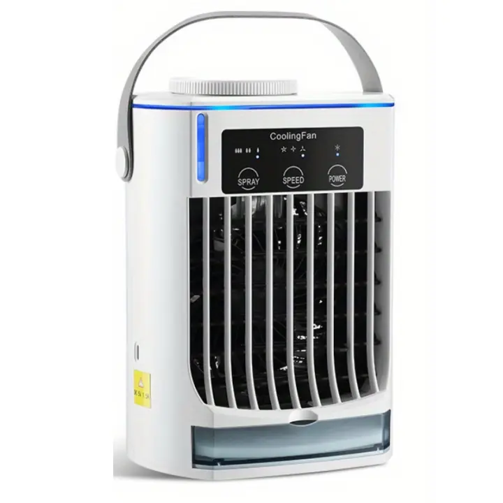Aire Acondicionado portátil 4 en 1, ventilador con humidificador y filtro para dormitorio, oficina y exteriores - 1