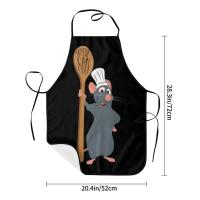 Unisex Ratatouille Remy con cuchara delantal adultos mujeres hombres Chef Tablier cocina para cocinar película animada pintura - details 14