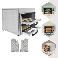 Máquina para hacer pizzas eléctrica de 3000 W, horno para pizzas comercial, horno para pizzas eléctrico de acero inoxidable para hornear pasteles, carne a la parrilla, pizzas y tartas - details 0