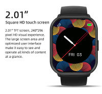 2025 Nuevo VS02 Smartwatch Bluetooth Llamada Detección de frecuencia cardíaca Modo deportivo Mensaje Empuje en pantalla Ajuste de duración Compatible con Android IOS Smartwatch - details 3