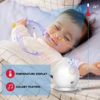 Monitor de video para bebés con pantalla de 4,3 pulgadas, transmisión inalámbrica de 2,4 GHz, conversación bidireccional, sensor de temperatura, alarma de llanto, recordatorio de lactancia, visión nocturna infrarroja, 8 canciones de cuna de largo alcance - details 2
