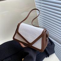 Weiluoda Bolso de hombro geométrico de cocodrilo invertido, accesorio de moda versátil para faldas formales informales, cierre de cremallera, usable - details 2