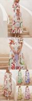 2025 primavera nuevo vestido de playa para mujer de Amazon vestido europeo y americano de impresión elástica de cuatro lados con péndulo ajustado - details 14