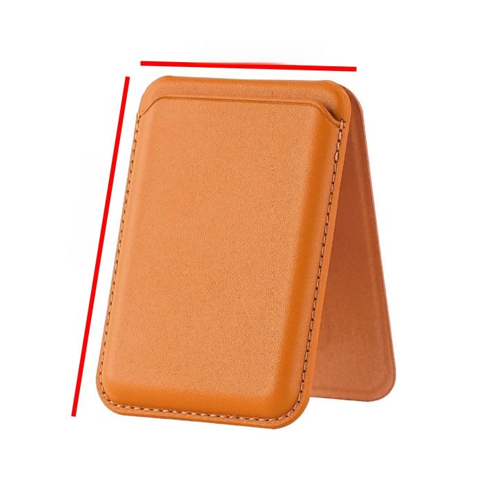 For Magsafe Magnetic Leather Wallet Case Phone Stand For iPhone 17 16 18 Pro Max Samsung Card Holder Phone Bag Cover with Stand